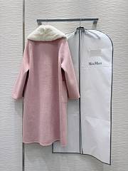 Max Mara Neck Fur Pink Coat  - 4