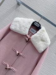 Max Mara Neck Fur Pink Coat  - 6