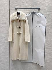 Max Mara Neck Fur Beige Coat - 1
