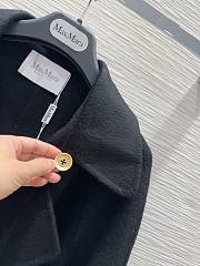 Max Mara Hand Fur Black Coat - 6