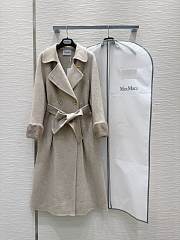 Max Mara Hand Fur Grey Coat - 1