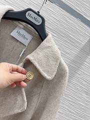 Max Mara Hand Fur Grey Coat - 5
