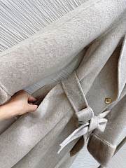 Max Mara Hand Fur Grey Coat - 2