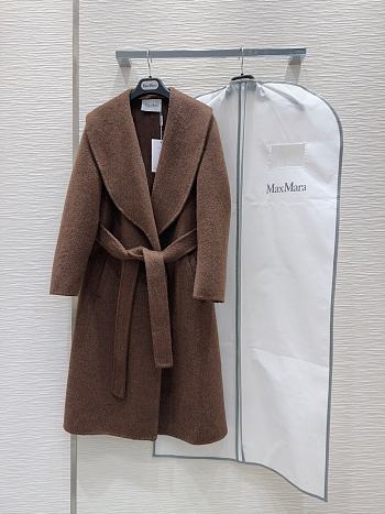 Max Mara Fur Coat Brown
