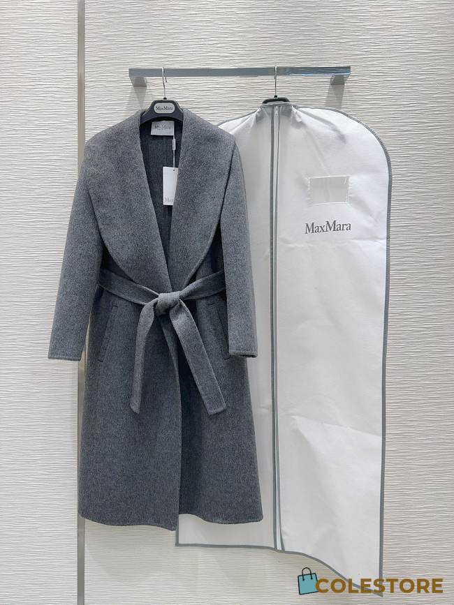 Max Mara Fur Coat Grey - 1