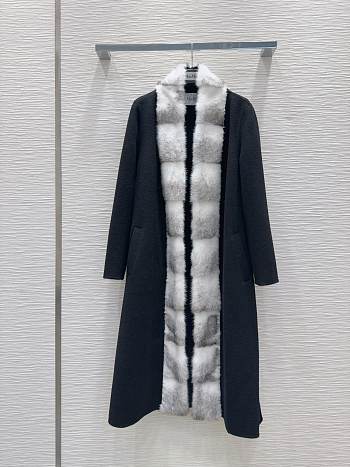 Max Mara Coat Black And White 