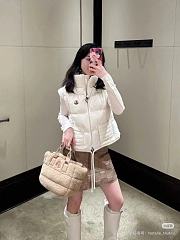 Moncler Handless Coat White - 6