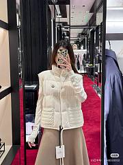 Moncler Handless Coat White - 5