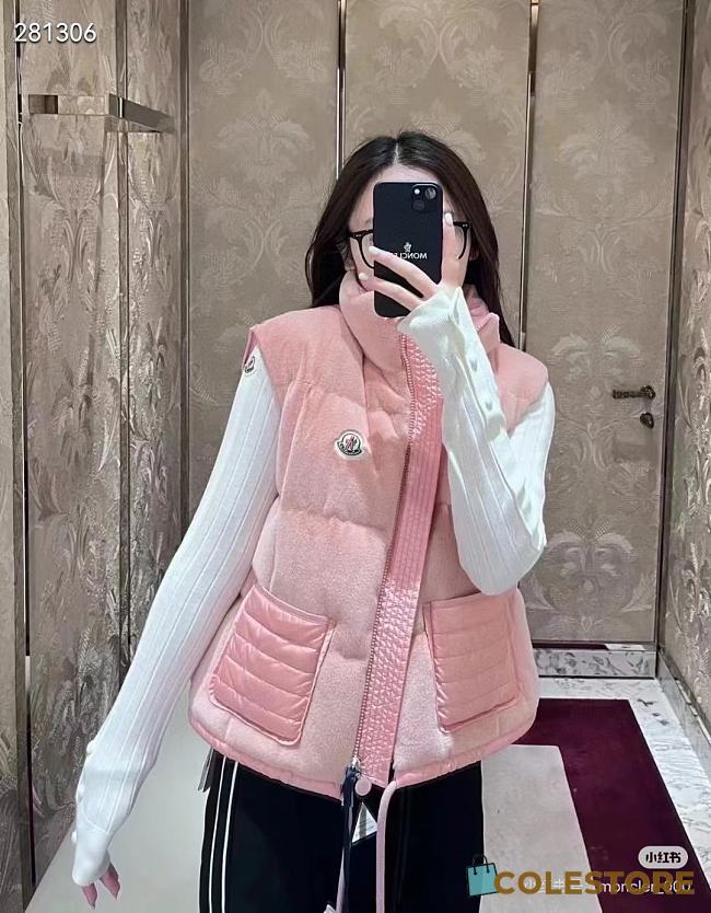 Moncler Handless Coat Pink - 1