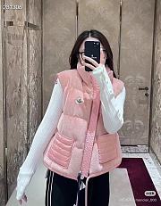 Moncler Handless Coat Pink - 1