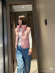 Moncler Handless Coat Pink - 3