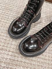 Alexander McQueen Boots Black With Pink Needle - 2