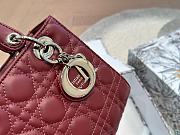 Colestore Lady Dior Burgundy 20 x 17 cm - 4