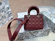 Colestore Lady Dior Burgundy 20 x 17 cm - 6
