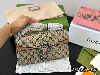 Gucci Dionysus Mini Handle Bag Brown 25 cm 