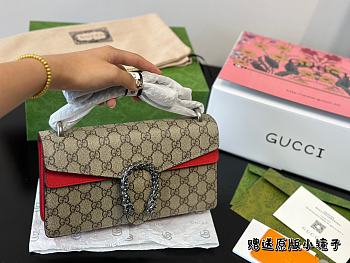 Gucci Dionysus Handle Bag Red 28 cm 