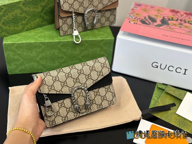 Gucci Dionysus Shoulder Bag Black 16 cm - 1