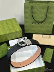 Gucci Black Belt Gold/Silver/Black Hardware Belt  - 3