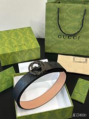 Gucci Black Belt Gold/Silver/Black Hardware Belt  - 2