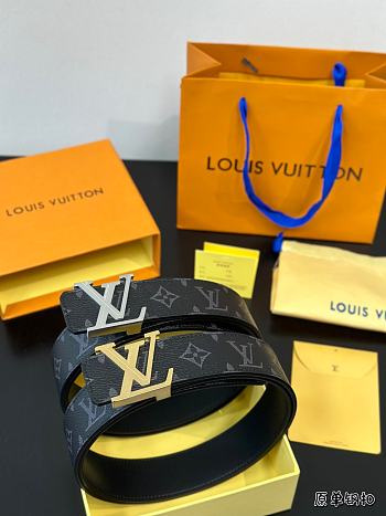 Louis Vuitton Gold/Silver Logo Belt