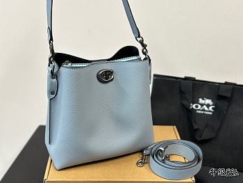 Coach Willow Shoulder Bag Blue 24 x 21 cm