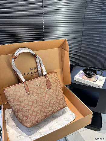 Coach Tote Bag Brown 29 x 26 cm