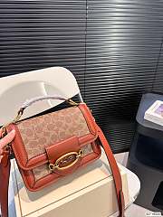 Coach Hand Bag Brown 22 x 17 cm - 1