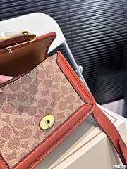 Coach Hand Bag Brown 22 x 17 cm - 3