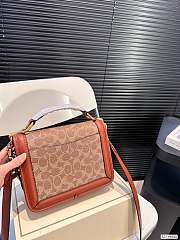 Coach Hand Bag Brown 22 x 17 cm - 4