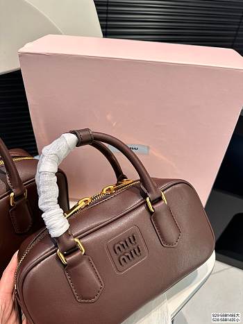 MiuMiu Hand Bag Brown 28 x 13 cm