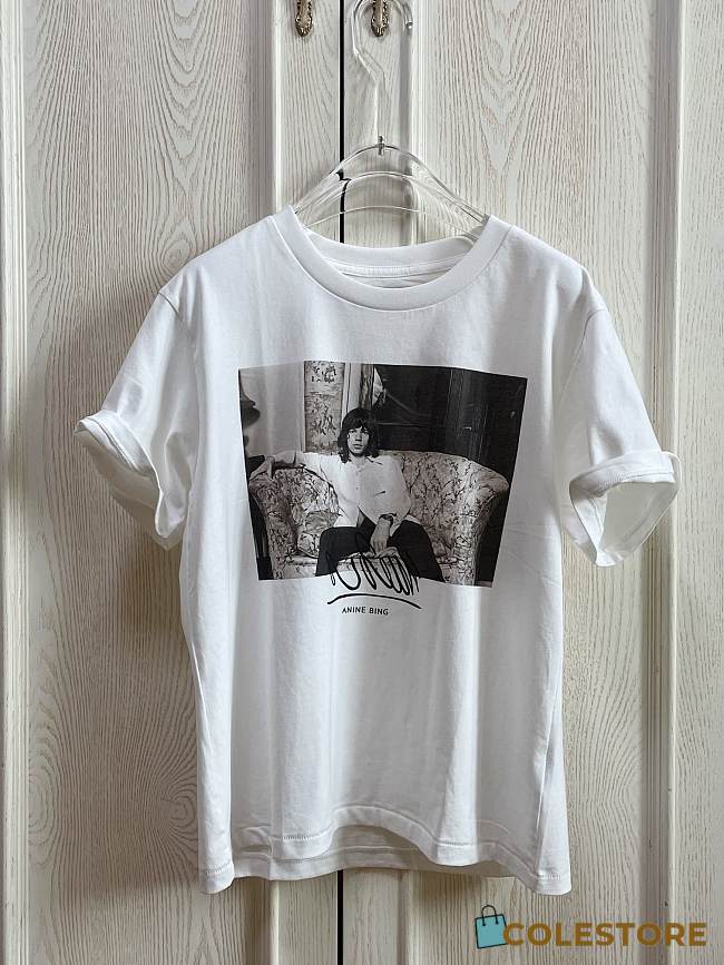 Norman Seeff Mick Jagger White T-shirt  - 1