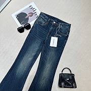Denim Flared Pants - 4