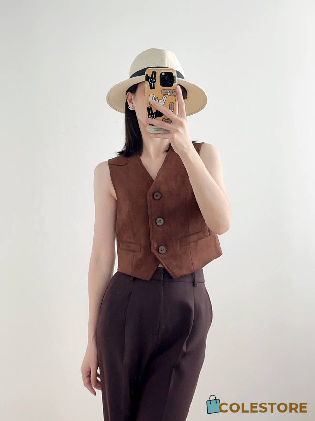 Short Vest Brown - 1