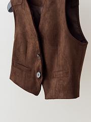 Short Vest Brown - 5