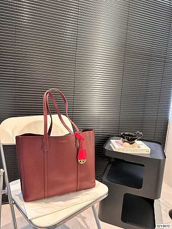 Tory Burch Perry Small Triple-Compartment Tote Red 34 x 28 cm