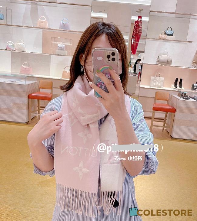 Louis Vuitton Light Pink Scarf - 1