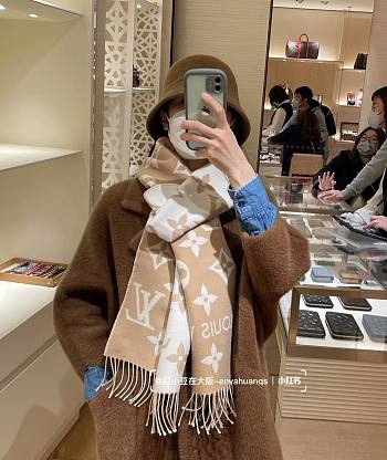 Louis Vuitton Beige Scarf