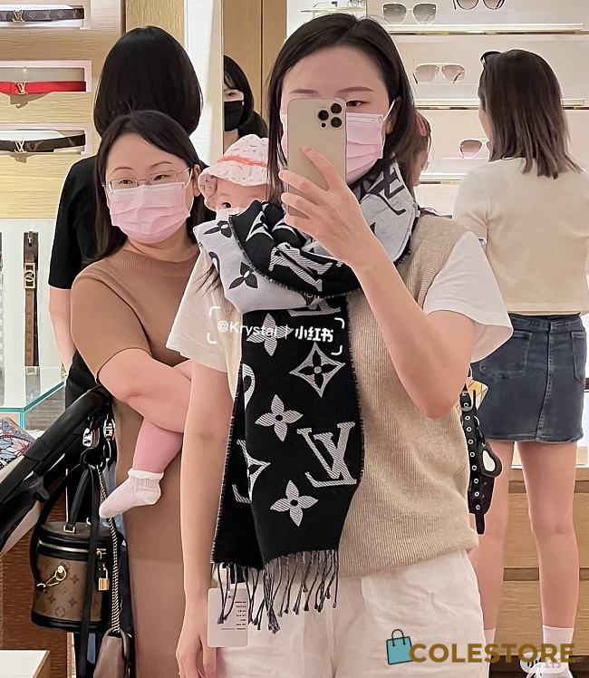 Louis Vuitton Black Scarf - 1
