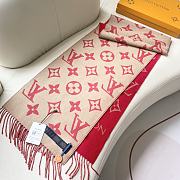 Louis Vuitton Red/Hot Pink Scarf - 2