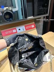 Tory Burch Women's Fleming Soft Leather Hobo Bag Black 36 x 30 cm - 4
