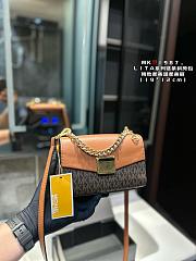 Michael Kors Lita Small Two-Tone Crossbody Black Brown 20 x 11.5 x 7 cm - 3