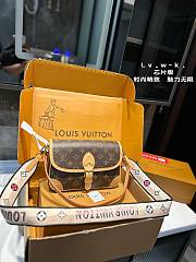 Louis Vuitton Diane Satchel Bag Brown 21 x 7 x 14 cm - 1