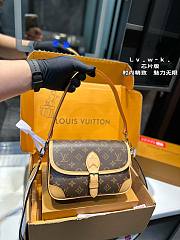 Louis Vuitton Diane Satchel Bag Brown 21 x 7 x 14 cm - 6