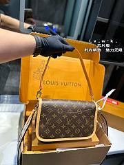Louis Vuitton Diane Satchel Bag Brown 21 x 7 x 14 cm - 2