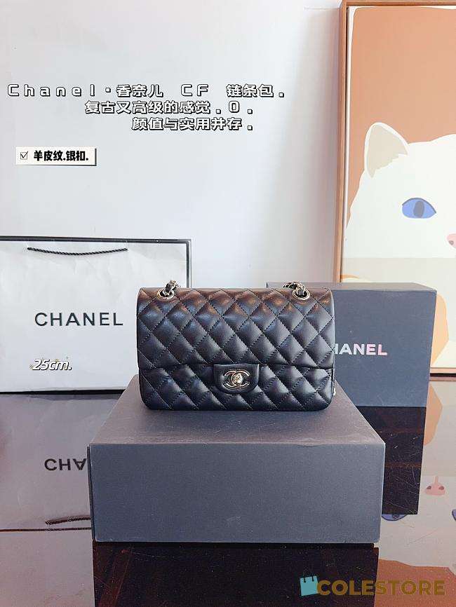 Chanel CF Flap Bag Black 25 x 6 x 14 cm - 1