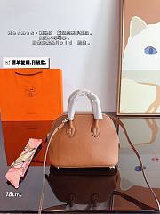 Hermès Bowling Handbag Beige 18 x8 x 14 cm - 2