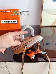 Hermès Bowling Handbag Beige 18 x8 x 14 cm - 3