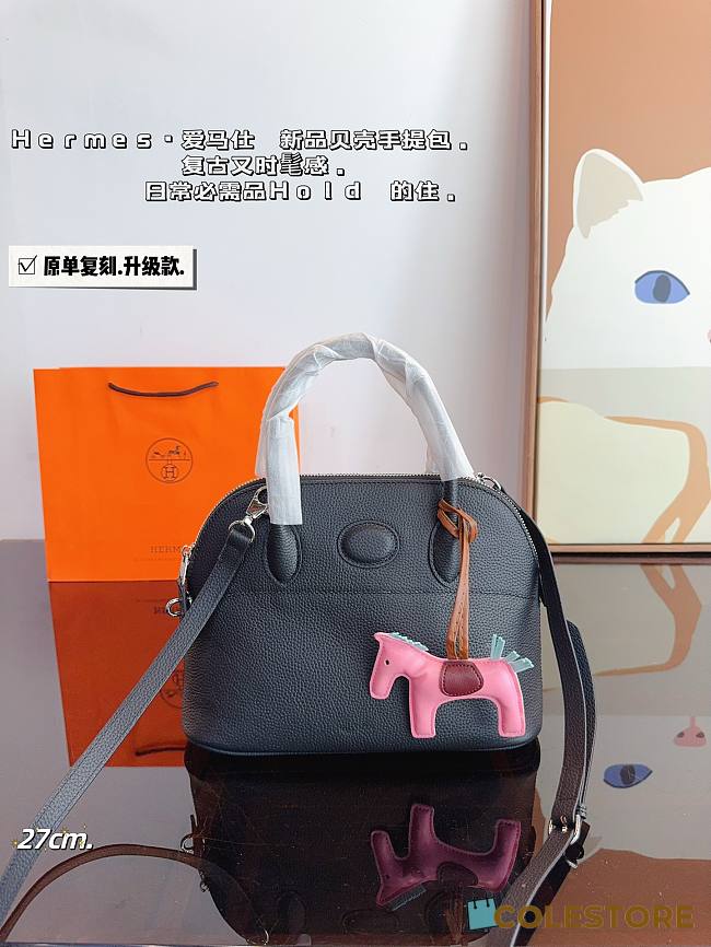Hermès Bowling Handbag Black 27 x 10 x 20 cm - 1