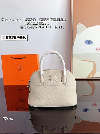 Hermès Bowling Handbag White 27 x 10 x 20 cm