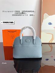 Hermès Bowling Handbag Blue 31 x 12 x 23 cm - 1